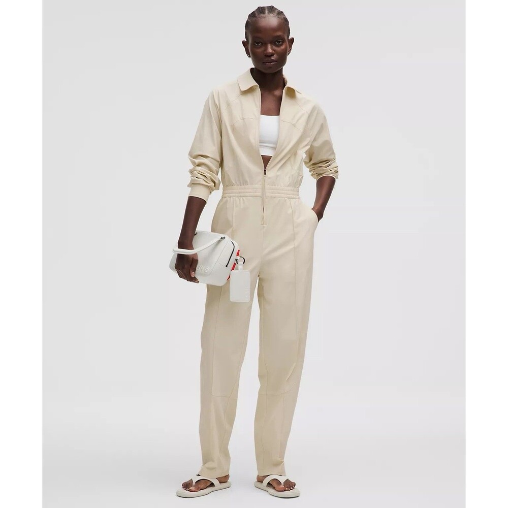 RARE Lululemon Jumpsuit Romper Saul Nash SLNSH Collection Size M Lightweight EUC